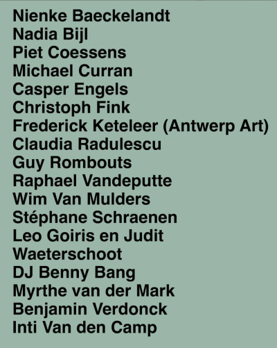 Laatste aankondiging van 20 deelnemers